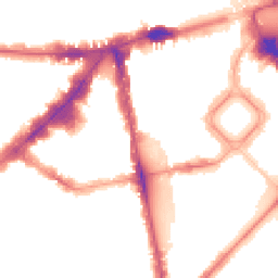 Night-time road noise heatmap for SW1X 9PZ