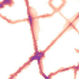 Night-time road noise heatmap for SW1X 9RP