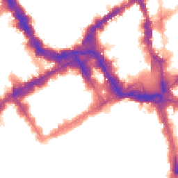 Night-time road noise heatmap for SW1Y 4AA