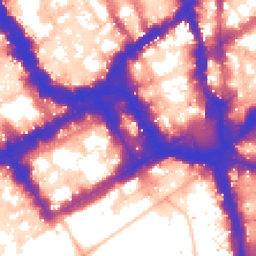 Daytime road noise heatmap for SW1Y 4AH
