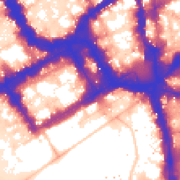 Daytime road noise heatmap for SW1Y 4AR