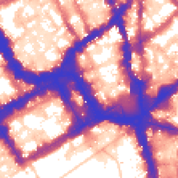 Daytime road noise heatmap for SW1Y 4DL