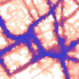 Daytime road noise heatmap for SW1Y 4EA
