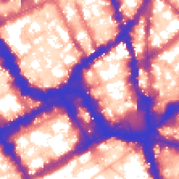Daytime road noise heatmap for SW1Y 4EE