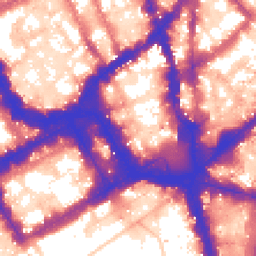 Daytime road noise heatmap for SW1Y 4EH