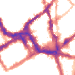 Night-time road noise heatmap for SW1Y 4EH
