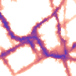 Night-time road noise heatmap for SW1Y 4HA