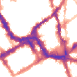 Night-time road noise heatmap for SW1Y 4HE