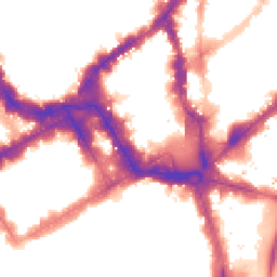 Night-time road noise heatmap for SW1Y 4HG