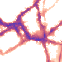 Night-time road noise heatmap for SW1Y 4HH