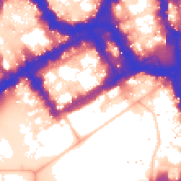 Daytime road noise heatmap for SW1Y 4JH