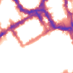 Night-time road noise heatmap for SW1Y 4JH