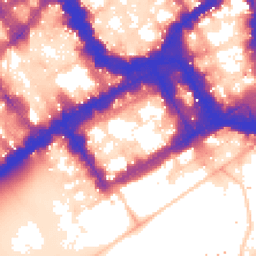 Daytime road noise heatmap for SW1Y 4LB