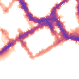 Night-time road noise heatmap for SW1Y 4LB