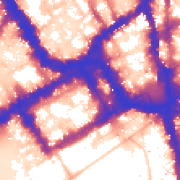 Daytime road noise heatmap for SW1Y 4LR