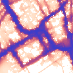 Daytime road noise heatmap for SW1Y 4NB