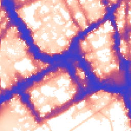 Daytime road noise heatmap for SW1Y 4NQ