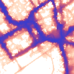 Daytime road noise heatmap for SW1Y 4QN