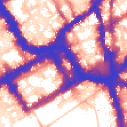 Daytime road noise heatmap for SW1Y 4QQ