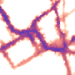Night-time road noise heatmap for SW1Y 4RJ