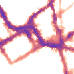 Night-time road noise heatmap for SW1Y 4RL