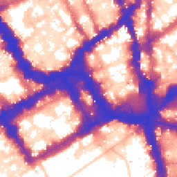 Daytime road noise heatmap for SW1Y 4RP