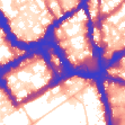 Daytime road noise heatmap for SW1Y 4RW