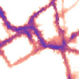 Night-time road noise heatmap for SW1Y 4RW