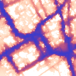 Daytime road noise heatmap for SW1Y 4UH