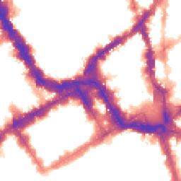 Night-time road noise heatmap for SW1Y 4UH