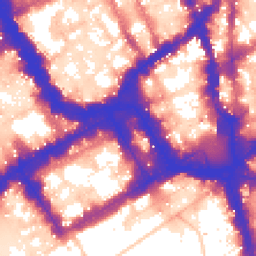 Daytime road noise heatmap for SW1Y 4UJ