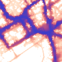 Daytime road noise heatmap for SW1Y 4UY