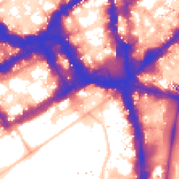 Daytime road noise heatmap for SW1Y 5AP