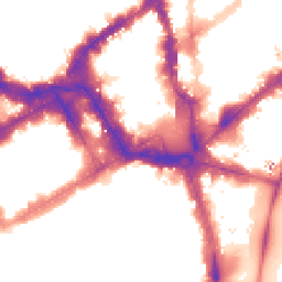 Night-time road noise heatmap for SW1Y 5BF