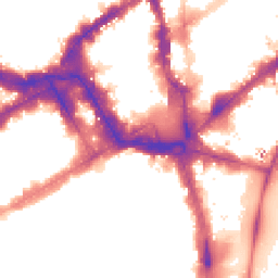 Night-time road noise heatmap for SW1Y 5DL