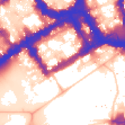 Daytime road noise heatmap for SW1Y 5JG