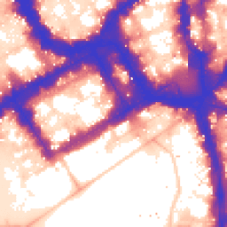 Daytime road noise heatmap for SW1Y 5LU