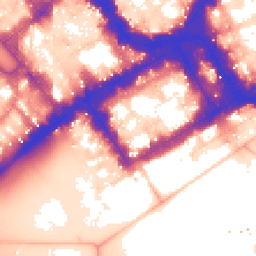 Daytime road noise heatmap for SW1Y 6AB