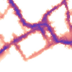 Night-time road noise heatmap for SW1Y 6EE