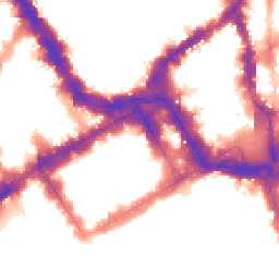 Night-time road noise heatmap for SW1Y 6HD