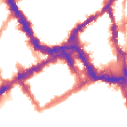 Night-time road noise heatmap for SW1Y 6HJ