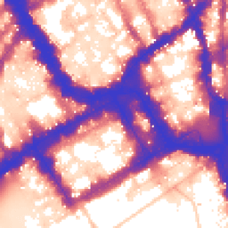 Daytime road noise heatmap for SW1Y 6LT