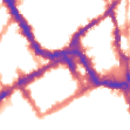 Night-time road noise heatmap for SW1Y 6LT