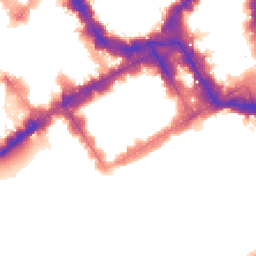 Night-time road noise heatmap for SW1Y 6QG