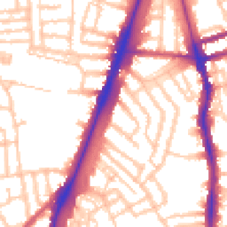 Daytime road noise heatmap for SW2 1AD