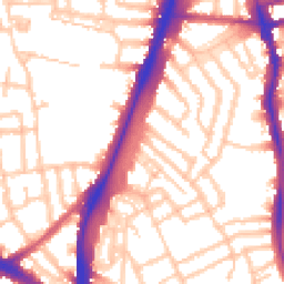 Daytime road noise heatmap for SW2 1AF