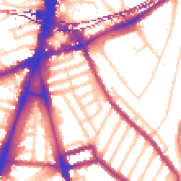 Daytime road noise heatmap for SW2 1AR