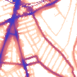 Daytime road noise heatmap for SW2 1AT