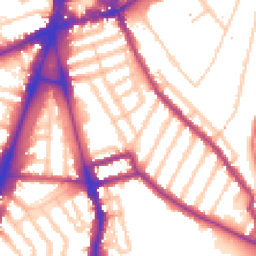 Daytime road noise heatmap for SW2 1BE