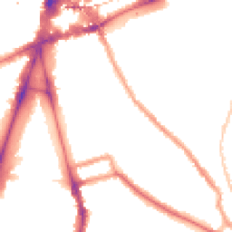 Night-time road noise heatmap for SW2 1BG